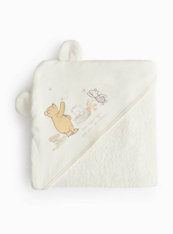 Winnie The Pooh Print Hooded Towel One Size